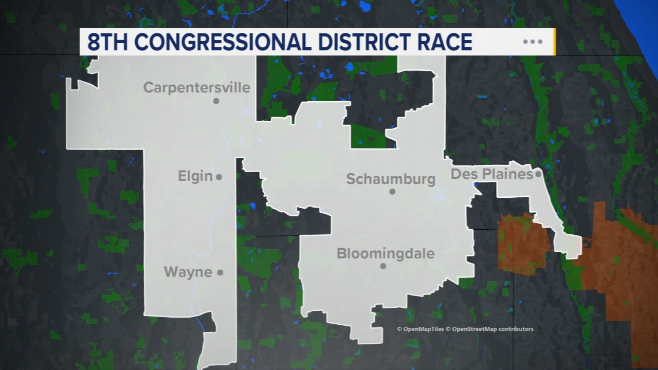 Former congresswoman, first-time candidate make final push in Illinois' 8th Congressional District
       — ABC7 Chicago (WLS-TV)